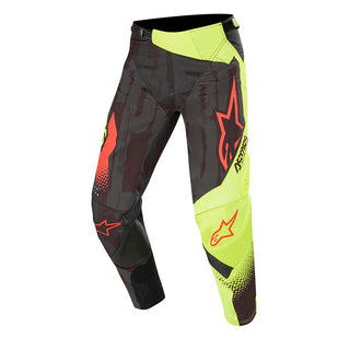 Alpinestars 2020 Techstar Factory MX Pants - Black/ Fluro Yellow/ Fluro Red