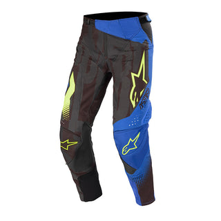 Alpinestars 2020 Techstar Factory Motorcycle Pants - Black/Dark Blue/Fluro Yellow