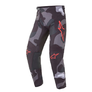 Alpinestars 2021 Racer Tactical MX Pants - Grey/Camo/Red Fluro