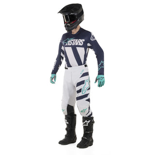 Alpinestars Racer Braap Men's Motorcycle Pants - Cool Grey/Dark Navy/Teal