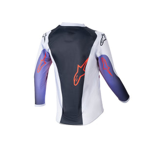 Alpinestars 2024 Kids Racer Hoen Jersey - Light Gray Hot Orange Black
