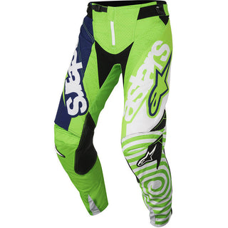 Alpinestars 2018 Techstar Venom MX Pants - Green/Navy - MotoHeaven