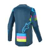 Alpinestars 2020 Techstar Venom Motocross Jersey - Navy/Aqua/Fluro/Pink