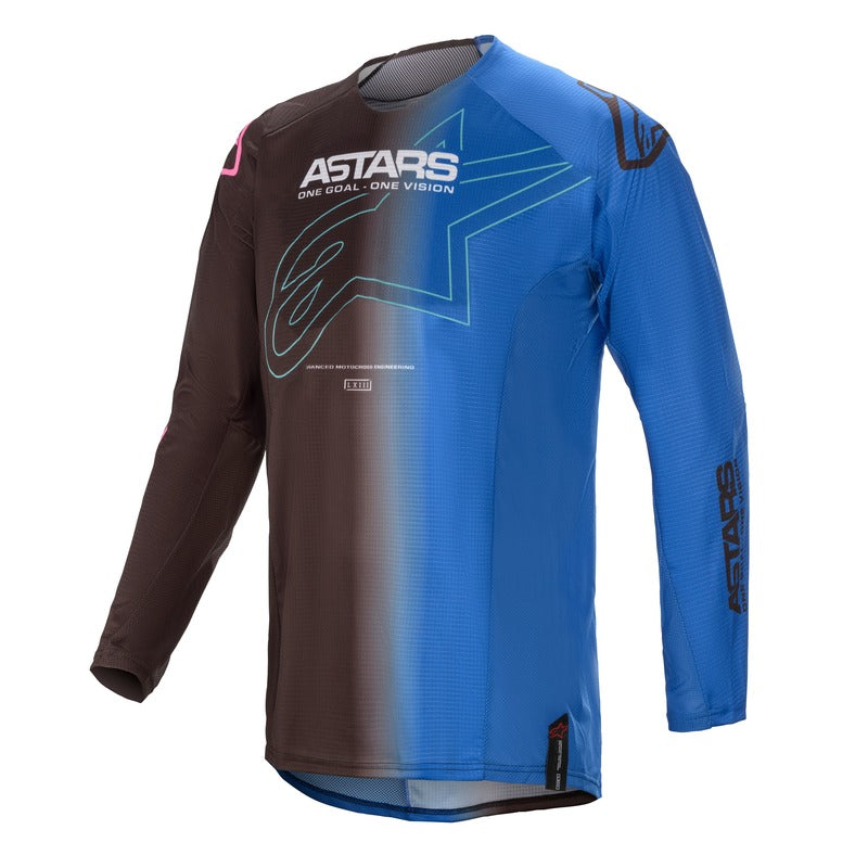 Alpinestars 2021 Techstar Phantom Motorcycle Jersey -Black/ Blue