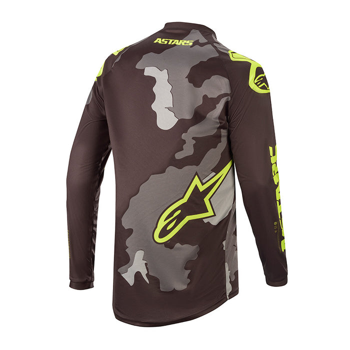 Alpinestars 2020 Racer Tectical Motocross Jersey - Black/Grey/Camo/ Fluro Yellow