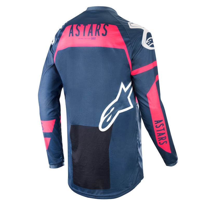 Alpinestars MX 2019 Racer Flagship Jersey - Indigo Dark/Navy/Fluro Pink