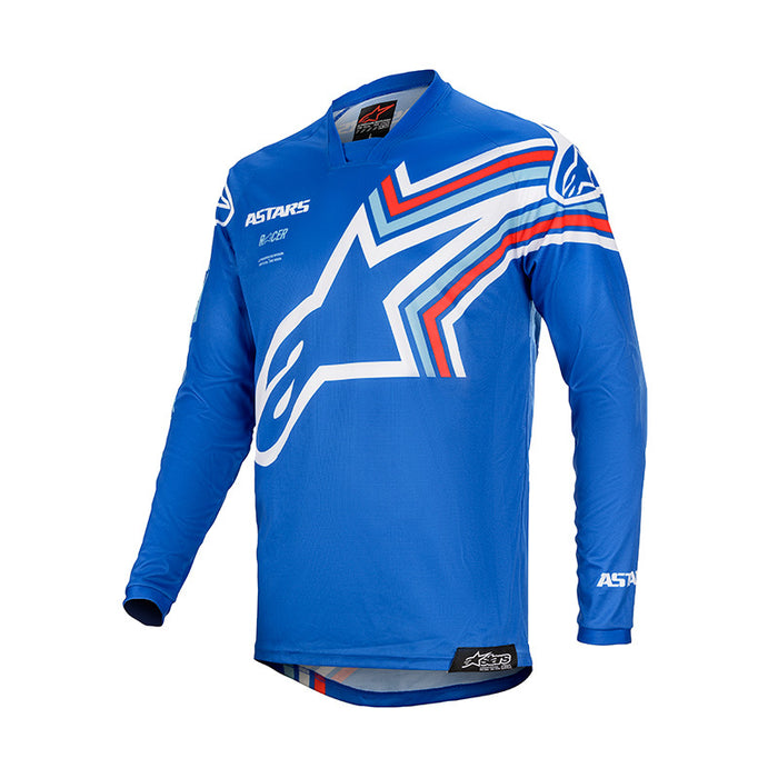 Alpinestars 2020 Racer Braap Motocross Jersey - Blue Off White