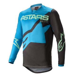 Alpinestars Racer Braap Motorcycle Jersey - Blue/Mint