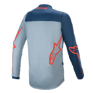 Alpinestars Racer Braap Motorcycle Jersey - Blue/Light Blue/White