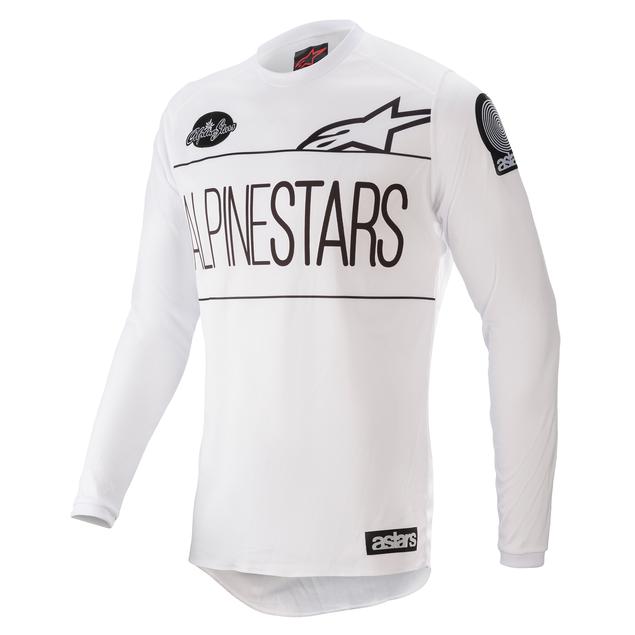 Alpinestars Dialed Le Racer Motorcycle Jersey - White/Black