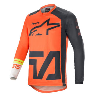 Alpinestars Racer Compass Motorcycle Jersey - Orange/Anthracite/White