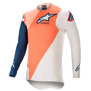 Alpinestars Racer Blaze Youth Motorcycle Jersey - Orange/Blue