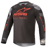 Alpinestars Racer Tactical Youth Motorcycle Jersey - Camo/Grey/Red