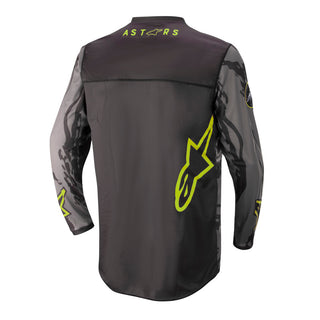 Alpinestars 2022 Youth Racer Tactical Jersey - Black Grey Camo Yellow Fluo