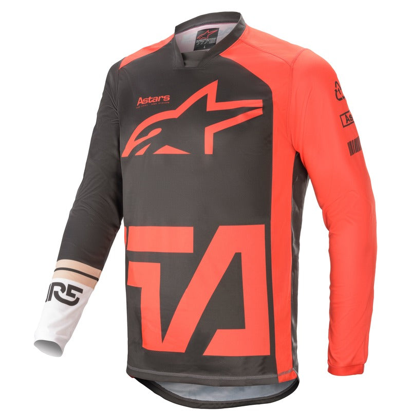 Alpinestars Racer Compass Youth Motorcycle Jersey - Anthracite/Red/White