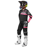 Alpinestars 2022 Women Fluid Chaser Jersey - Black Pink Fluro/Orange