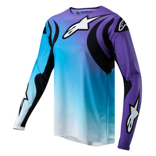 Alpinestars 2024 Womens Fluid Jersey - White Turquoise
