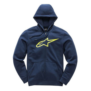 Alpinestars Ageless II Zip Casual Hoodie - Navy/Yellow