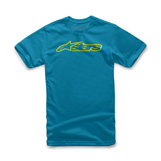 Alpinestars Kids Blaze Tee - Turquoise/Fluro Yellow