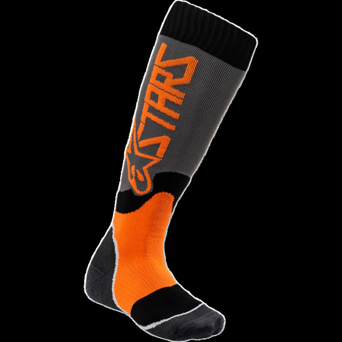 Alpinestars Youth MX Plus-2 Socks - Orange/Grey