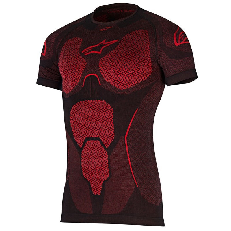 Alpinestars Ride Tech Summer Short Sleeve Top Undershirt - Black/Red