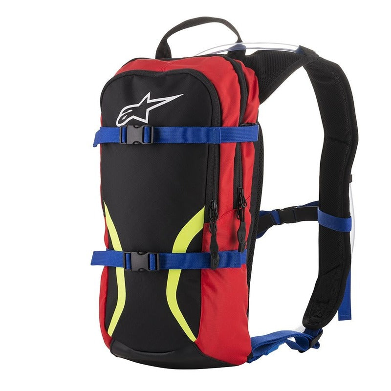 Alpinestars Iguana Hydration Backpack - Black/Blue/Red/Fluro Yellow