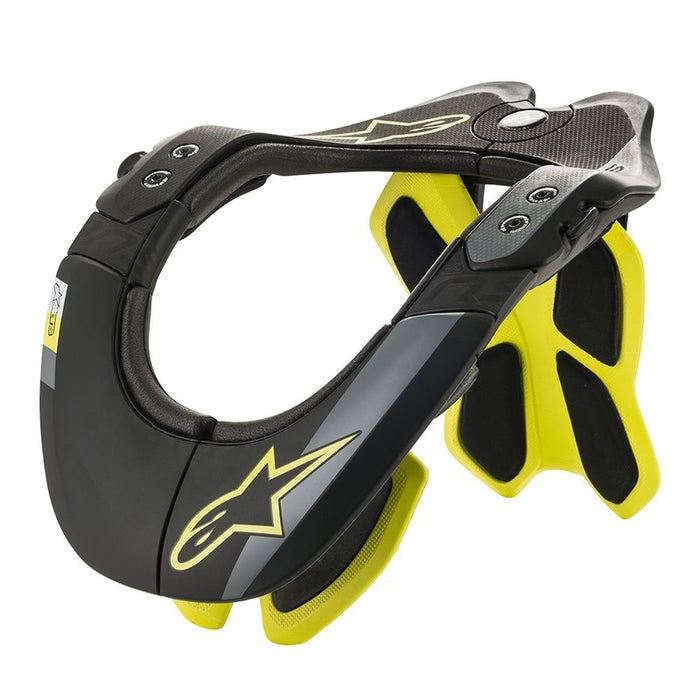 Alpinestars Bionic Tech-2 Motocross Offroad Neck Protector - Black/Fluro Yellow