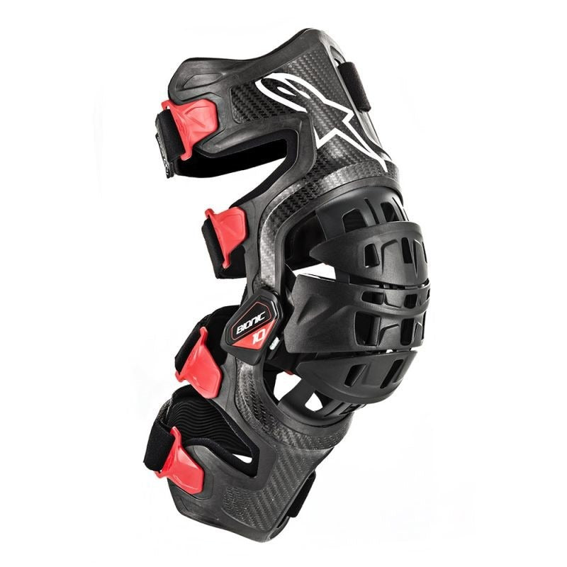 Alpinestars Bionic-10 Carbon Right Knee Brace - Black/Red