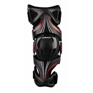 Alpinestars Fluid Tech Left Knee Brace With Spacers - Anthracite Red White