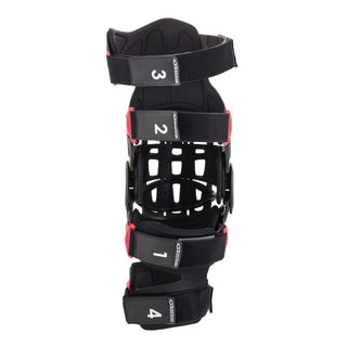 Alpinestars Bionic 10 Carbon Motorcycle Knee Brace - Left - Black/Red