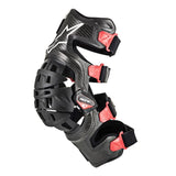 Alpinestars Bionic 10 Carbon Motorcycle Knee Brace - Left - Black/Red
