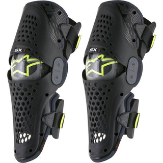 Alpinestars SX-1 MX Motocross Offroad Knee Guards - Black