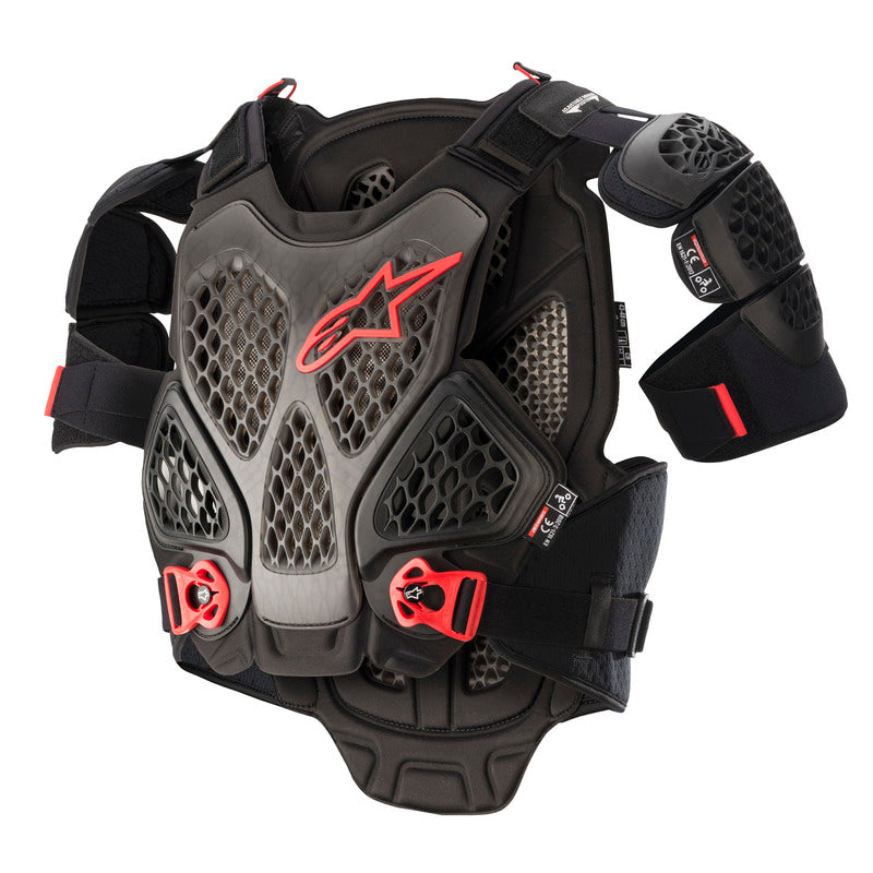 Alpinestars A6 Chest Armour - Black/Anthracite Red