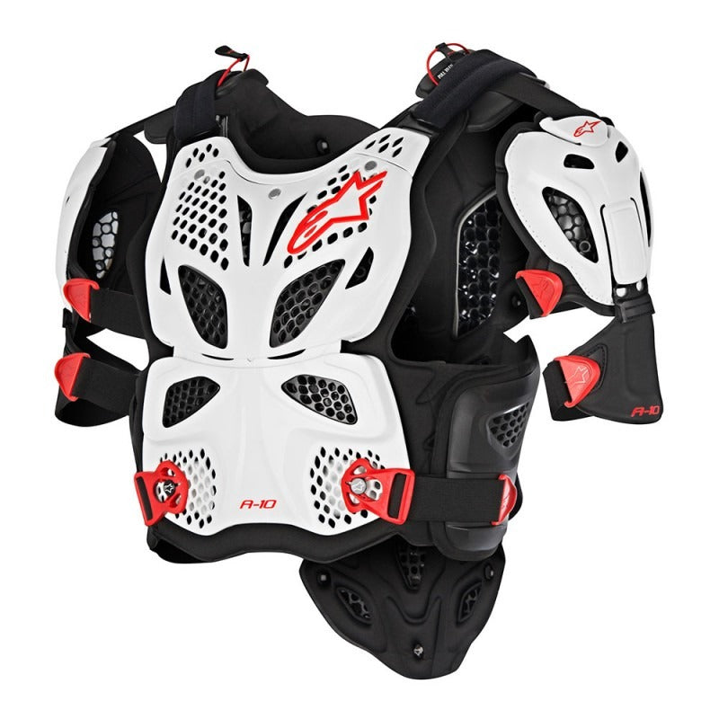 Alpinestars A-10 Motocross Offroad Chest Protector - White/Black/Red