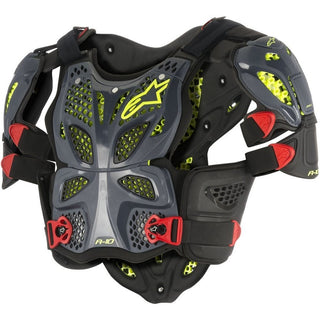 Alpinestars A-10 Motocross Offroad Chest Protector - Black/Red/Yellow