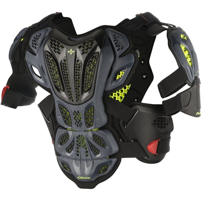 Alpinestars A-10 Motocross Offroad Chest Protector - Black/Red/Yellow