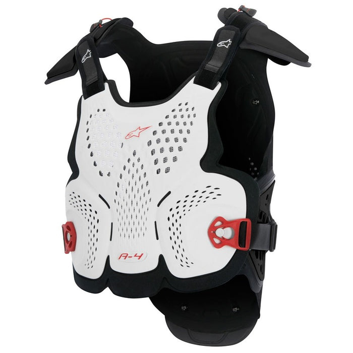 Alpinestars A-4 Motocross Offroad Chest Protector - White/Black/Red
