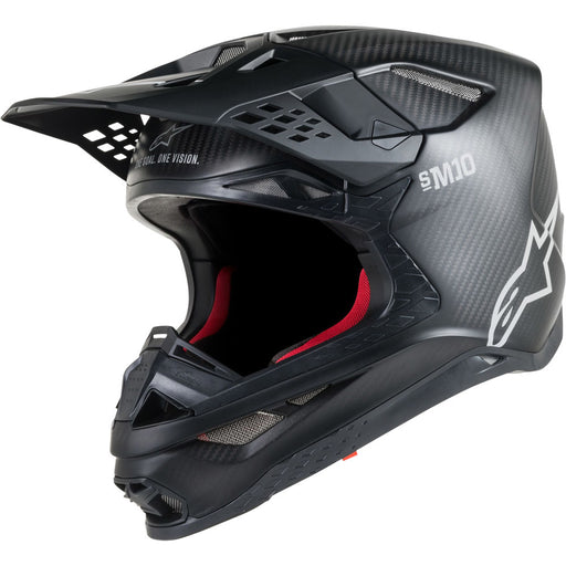 Alpinestars Supertech S-M10 Carbon Matte Black Helmet ECE 22.05 - MotoHeaven