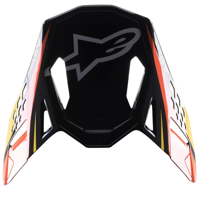 Alpinestars Supertech M10 Meta 2 Helmet - Black/Yellow/Orange