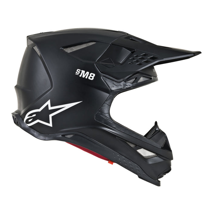 Alpinestars MX 2019 S-M8 Solid Motocross Helmet - Matte Black - MotoHeaven