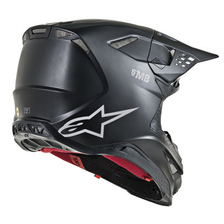 Alpinestars MX 2019 S-M8 Solid Motocross Helmet - Matte Black - MotoHeaven