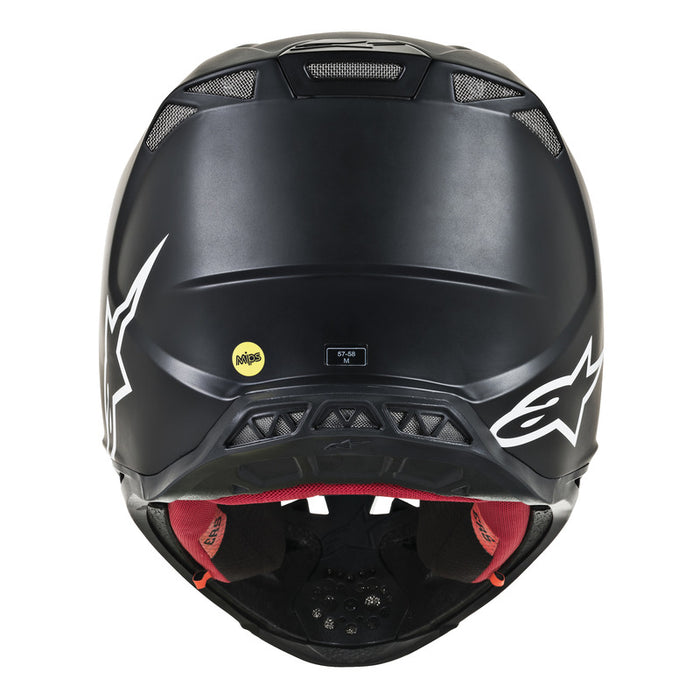Alpinestars MX 2019 S-M8 Solid Motocross Helmet - Matte Black - MotoHeaven