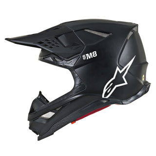 Alpinestars MX 2019 S-M8 Solid Motocross Helmet - Matte Black - MotoHeaven