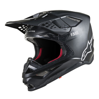 Alpinestars MX 2019 S-M8 Solid Motocross Helmet - Matte Black - MotoHeaven