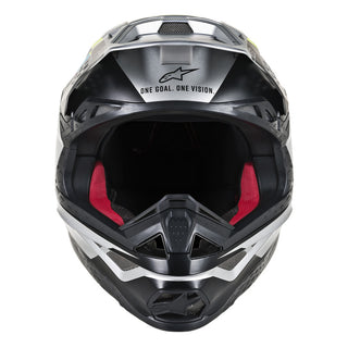 Alpinestars MX 2019 S-M8 Contact Motocross Helmet - Silver/Black - MotoHeaven