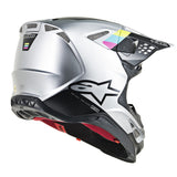 Alpinestars MX 2019 S-M8 Contact Motocross Helmet - Silver/Black - MotoHeaven
