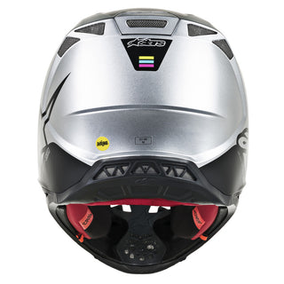 Alpinestars MX 2019 S-M8 Contact Motocross Helmet - Silver/Black - MotoHeaven