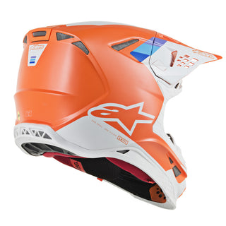 Alpinestars Supertech SM8 Contact Motorcycle Helmet - Orange/White/Grey