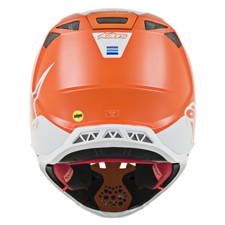 Alpinestars Supertech SM8 Contact Motorcycle Helmet - Orange/White/Grey