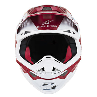 Alpinestars MX 2019 S-M8 Contact Motocross Helmet - Burgundy/Red/White - MotoHeaven